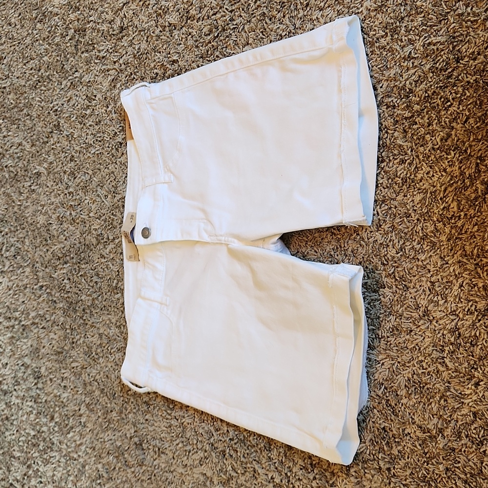 Hollister Low-Rise White Denim Boyshort